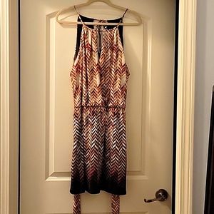 WHBM Halter Mini Dress with Tie Waist